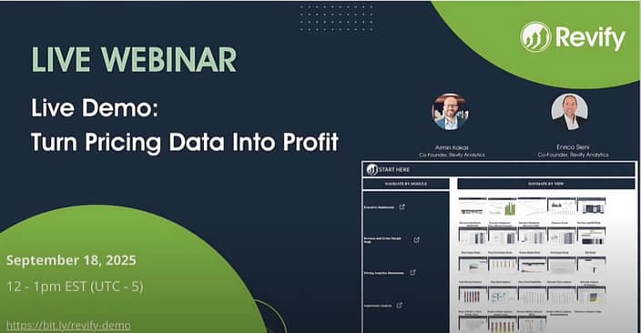 Revify Demo Turn Pricing Data Into Profit Webinar 7 Revify Webinar